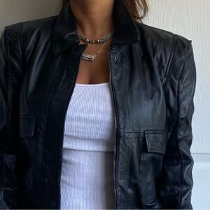 LUCKY BRAND LAMB LEATHER JACKET
